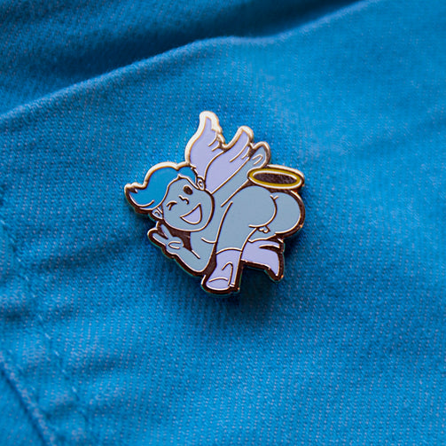 Angel Booty Pin - GAYPIN'
