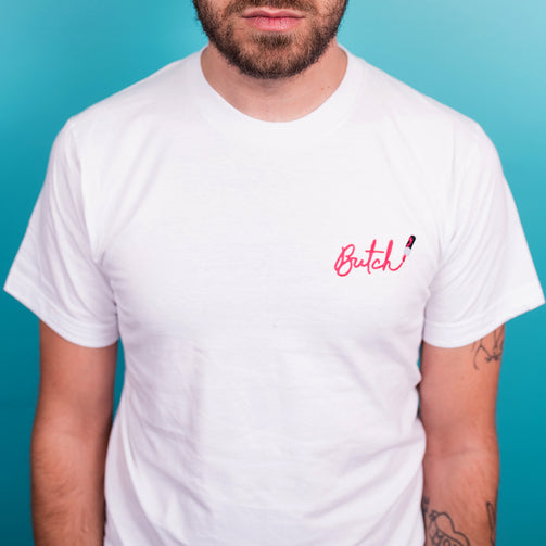 Butch Embroidered T-Shirt - GAYPIN'
