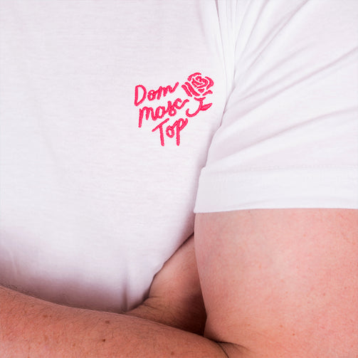 Dom Masc Top Embroidered T-Shirt - GAYPIN'