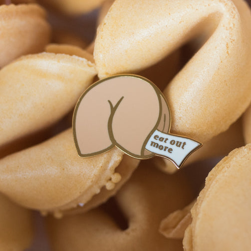 Eat Out More pin - GAYPIN'