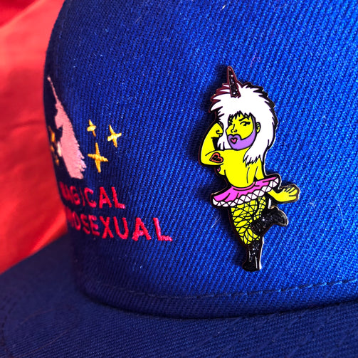 Punk Rock Unicorn Princess from Outer Space Pin - GAYPIN'