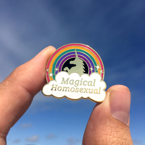 Magical Homosexual Pin - GAYPIN'