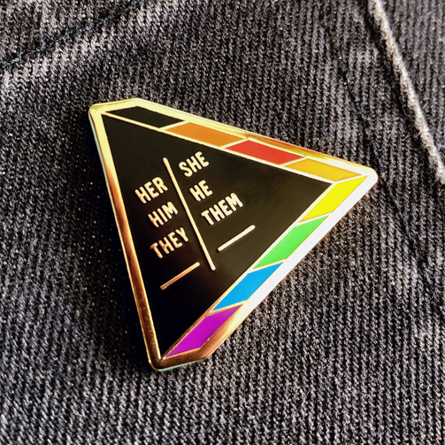 Pronouns pin - GAYPIN'