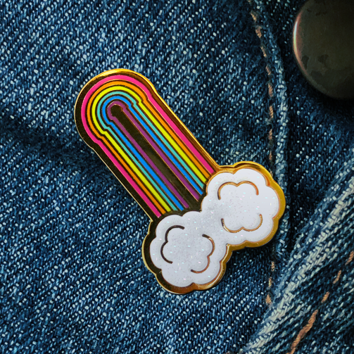 Rainboner pin - GAYPIN'
