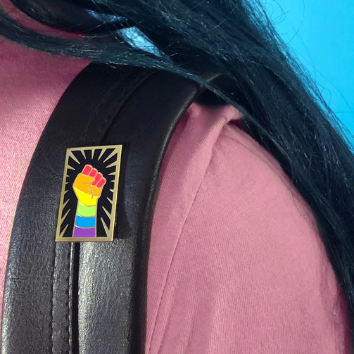 Rainbow Resist Pin - GAYPIN'