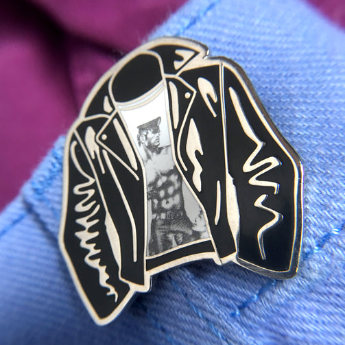 Tom Of Finland Leather Jacket Pin - GAYPIN'