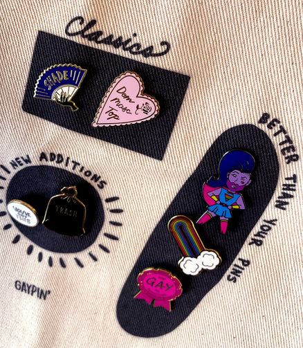 Pin Tote Bag - GAYPIN'