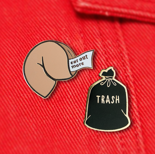 Eat Out More pin - GAYPIN'