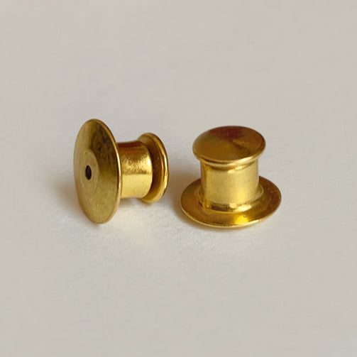 Locking pin backs (set of 2) - GAYPIN'