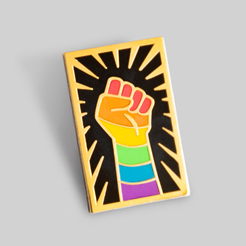 Rainbow Resist Pin - GAYPIN'