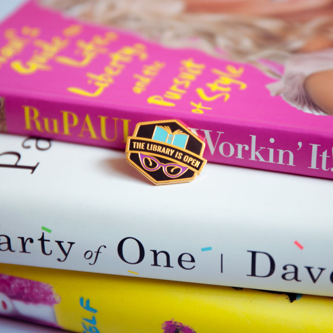 Library Is Open Pin – GAYPIN'